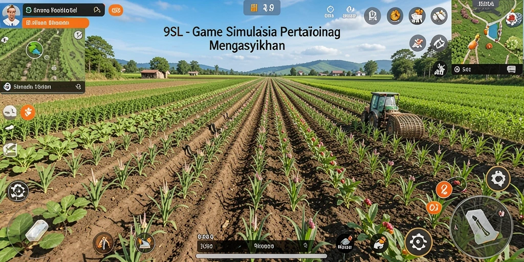 Tampilan gameplay menarik dari 9SL yang menunjukkan aktivitas bertani.