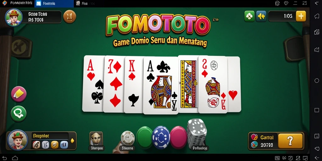 Tampilan gameplay FOMOTOTO yang seru dan interaktif.