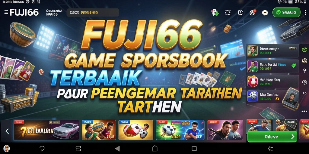 Tampilan menarik dan interaktif dari gameplay Sportsbook FUJI66.