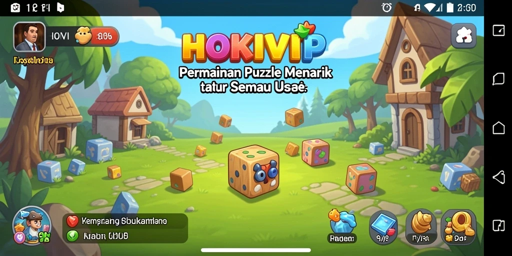 Tampilan gameplay HOKIVIP yang menarik dengan tantangan puzzle.