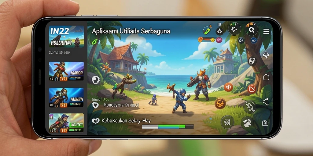 Tampilan antarmuka IN22 yang sederhana dan fungsional.