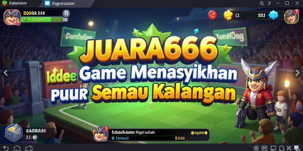 Screenshot gameplay JUARA666 menampilkan karakter yang sedang beraksi dalam mode idle.