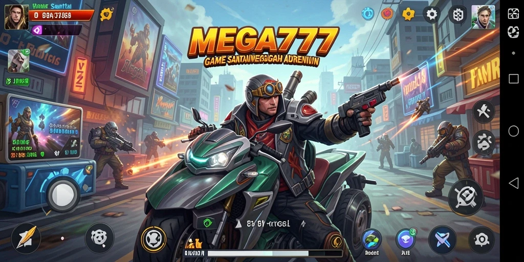 Screenshot gameplay MEGA777 menampilkan aksi seru permainan Casual.
