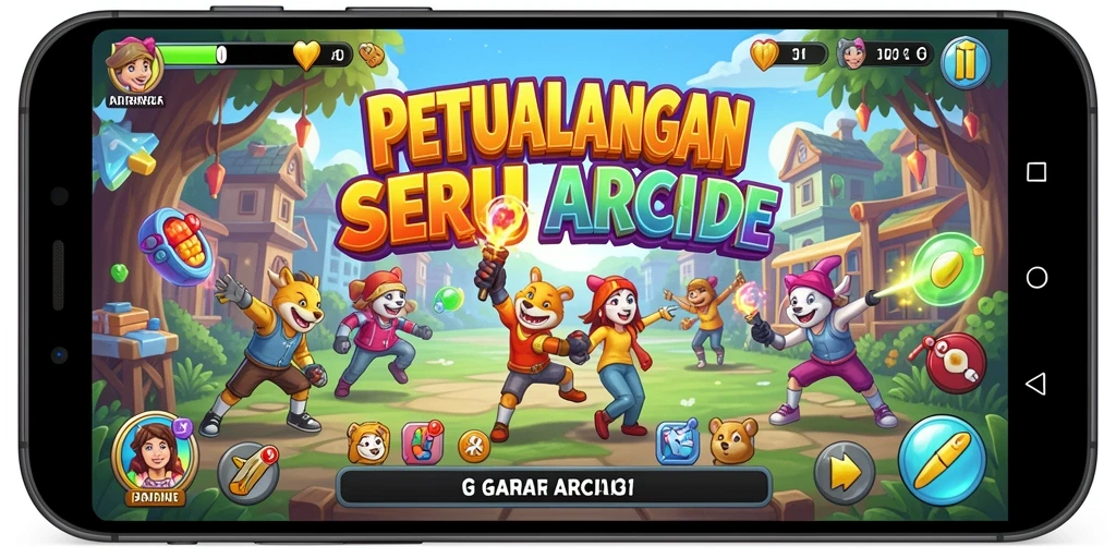 Screenshot gameplay menunjukkan aksi seru dalam V21.