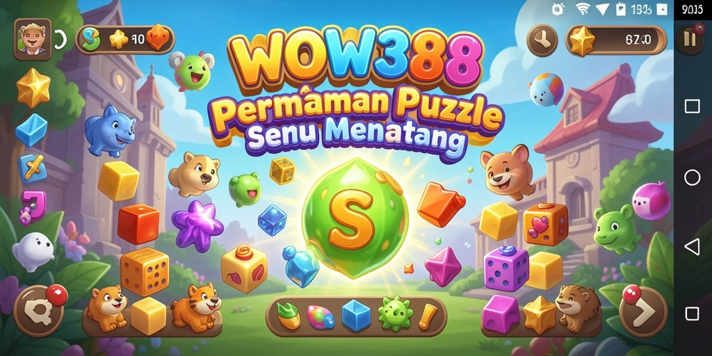 Tampilan gameplay seru dengan berbagai level Puzzle menantang.